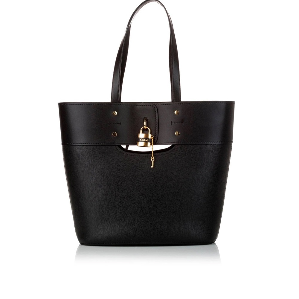 Smooth Grained Calfskin Medium Aby Tote Sepia